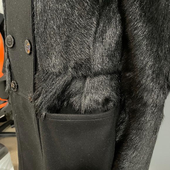 RARE Burberry Wool Trench Coat - Picture 8 of 16